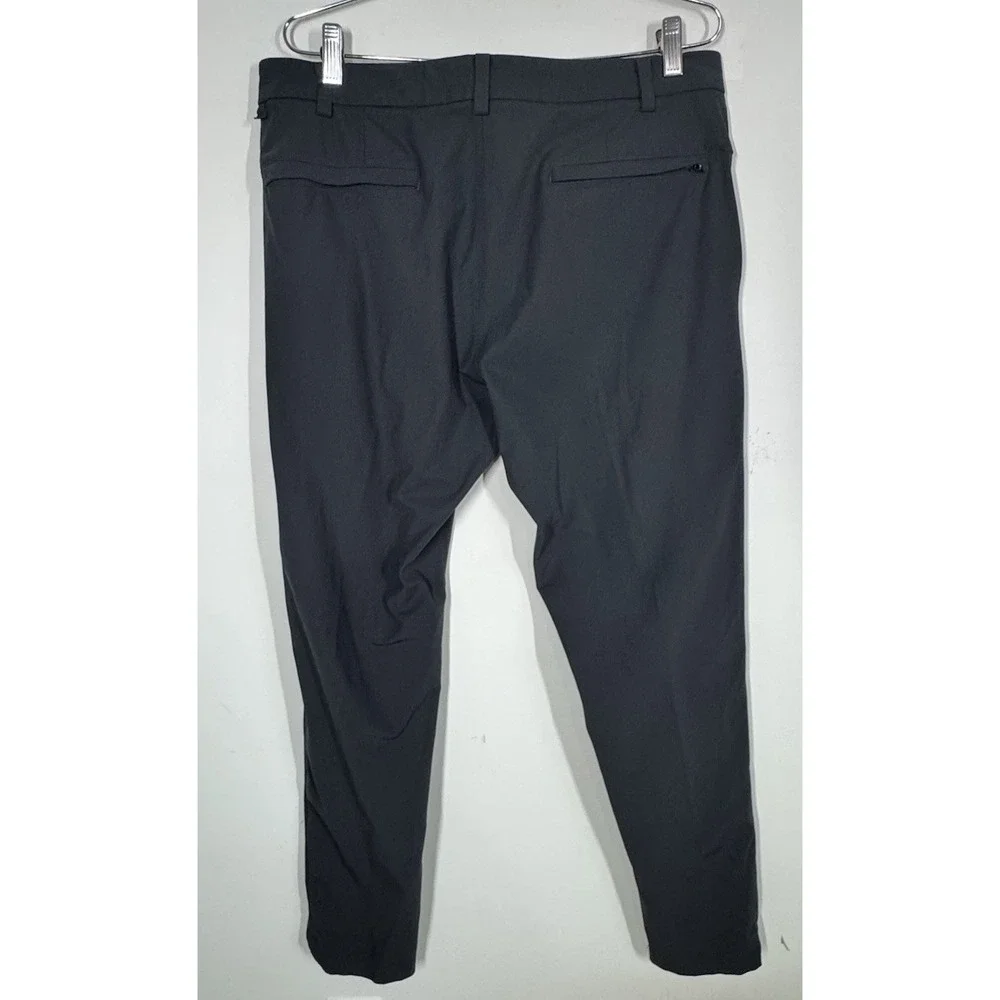Lululemon Commission Pants Slim Fit Size 34x31 Warpstreme Charcoal Gray Athletic